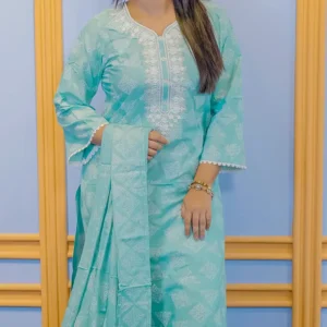 Cotton Applique Three Piece (Paste)